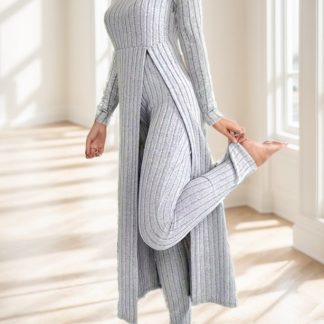 Ladies' Solid-color Long-sleeved Suit
