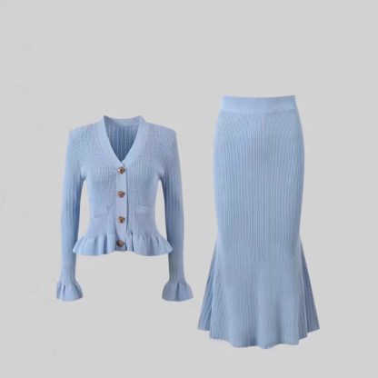 Ruffled V-neck Hip With A Set Of Suit - Image 5