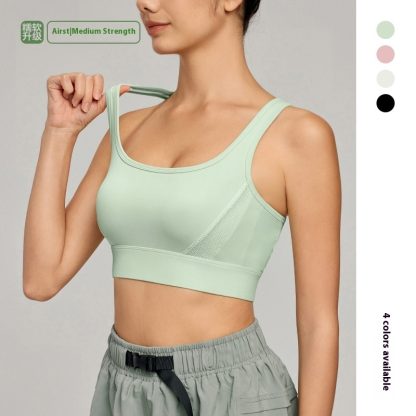 Shockproof Fixing Cup Cross Beauty Back Yoga Clothes Vest - Image 4