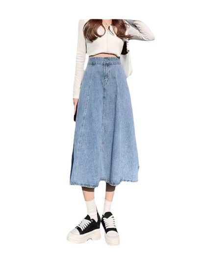 Denim Skirt Women's Mid-length Autumn - Image 5