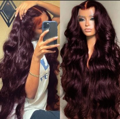 Women's Long Curly Hair Big Wave Wigs Chemical Fiber Full-head Wig - Image 7