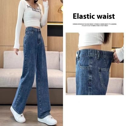 Straight Slimming Loose Mop Wide Leg Pants - Image 6