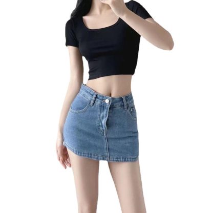 High Waist A- Line Skirt Women - Image 4