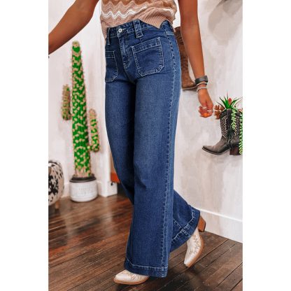 Fashion Retro All-match Straight-leg Trousers Women - Image 2