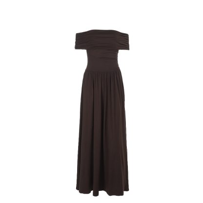 High Class Elegant Off-the-shoulder Tube Top Long Dress - Image 5