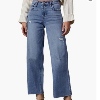 Women's High Waisted Loose Jeans - Image 2