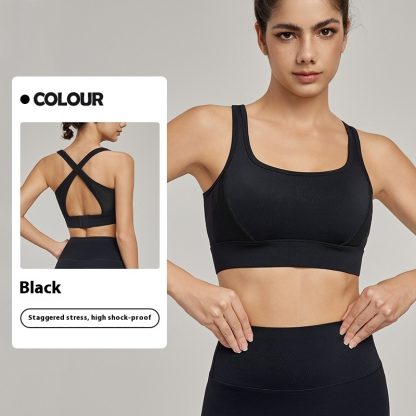 Shockproof Fixing Cup Cross Beauty Back Yoga Clothes Vest - Image 8