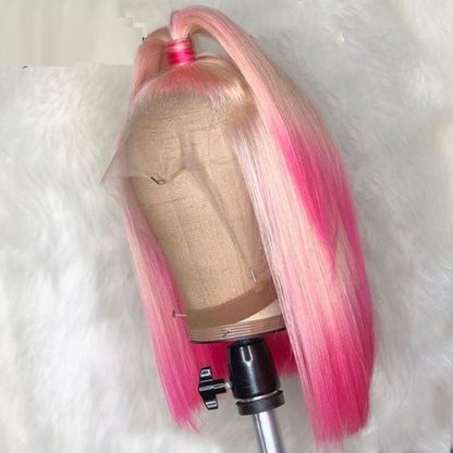 Gradient Front Lace Semi-machine-made High-quality Human Hair - Image 2