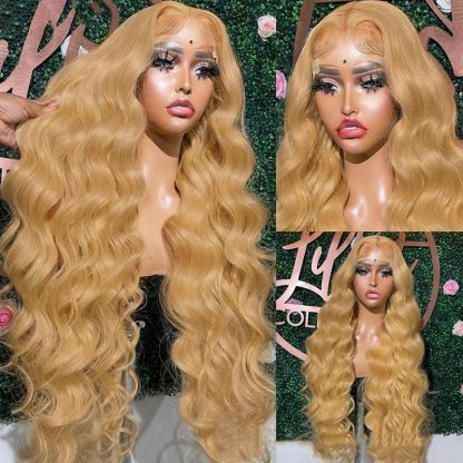 Human Hair Wig Front Lace All Real Hair 13 X4 Headgear - Image 3