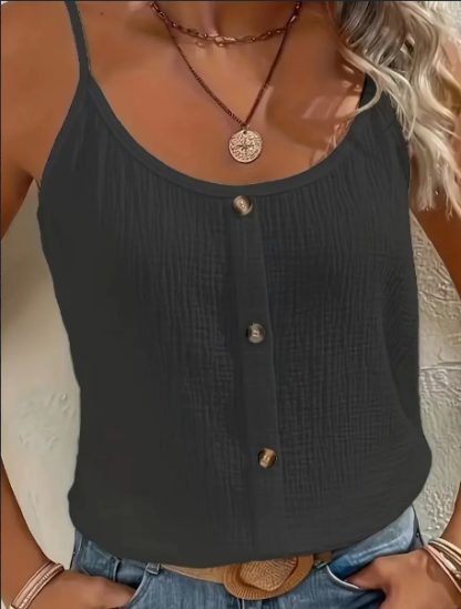 Vibrant Solid Color Cami Top - Sleek Sleeveless Design, Breathable Fabric, Perfect For Spring & Summer, Women's Casual Clothing, Ideal For Outdoor Activities, Daily Wear, And Vacation - Image 2