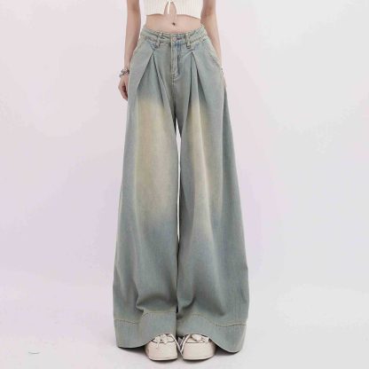 American Retro Worn Jeans Women's High Street Loose - Image 4