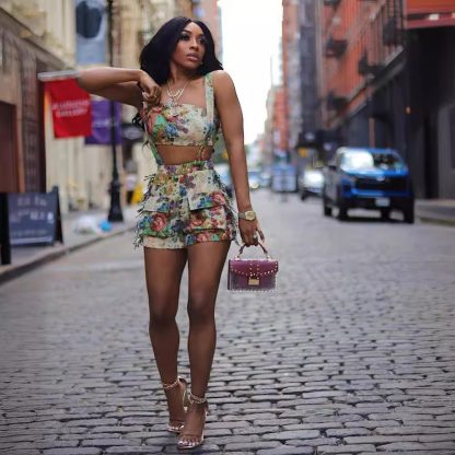 Women's Clothing Street Retro Flower Court Suit - Image 3