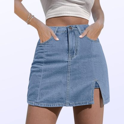 Casual Versatile High-grade Denim Skirt - Image 6