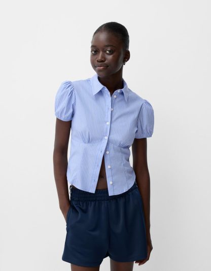 Women's Top Retro Simple Slim Shirt Temperament Commute - Image 7