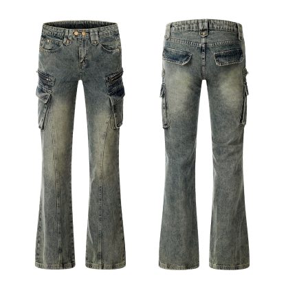 High Street Micro-pull Cargo Jeans Retro - Image 4