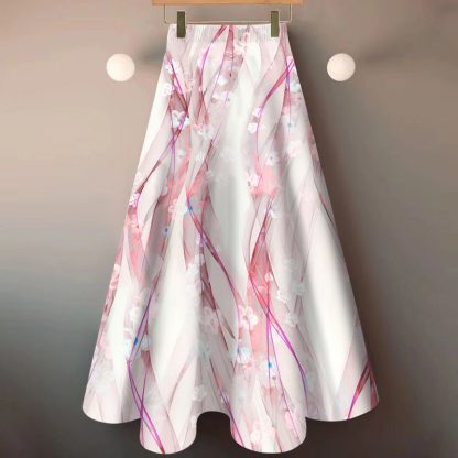 National Style Floral Skirt New Elegant Cover - Image 2