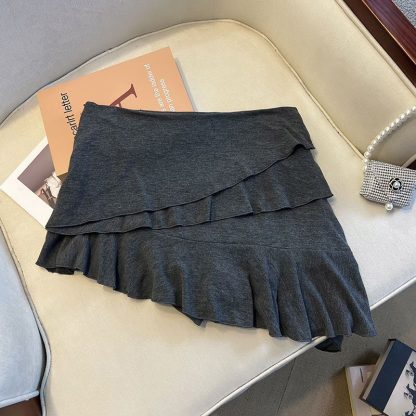 Women's Versatile Design Irregular Ribbon Skirt - Image 4