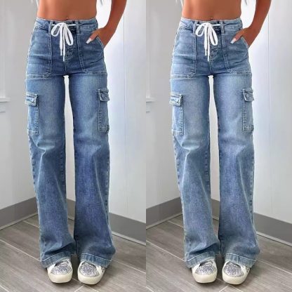 Fashion Casual New Style Straight Jeans For Women - Image 2