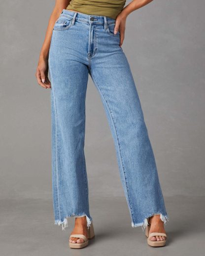 Women's Fashion Simple Tassel Straight-leg Trousers - Image 6