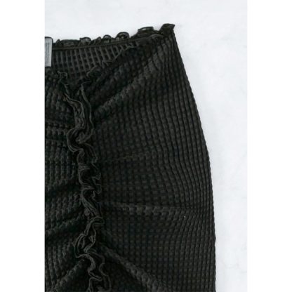 New Conservative Solid Color Pleated High-grade Long Overskirt - Image 3