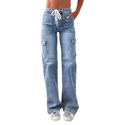 Fashion Casual New Style Straight Jeans For Women - Image 4