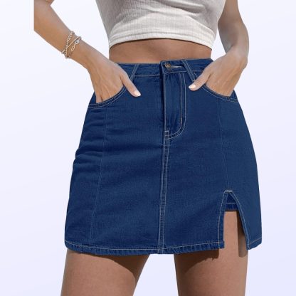 Casual Versatile High-grade Denim Skirt - Image 9