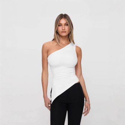 Women's Irregular Slit Design High-grade Top - Image 4