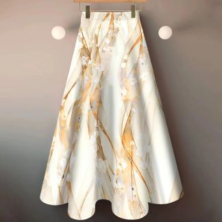 National Style Floral Skirt New Elegant Cover