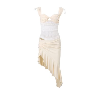 Pleated Tank-top Elegant Ruffle Skirt - Image 5