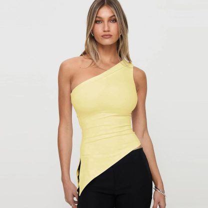Women's Irregular Slit Design High-grade Top - Image 8