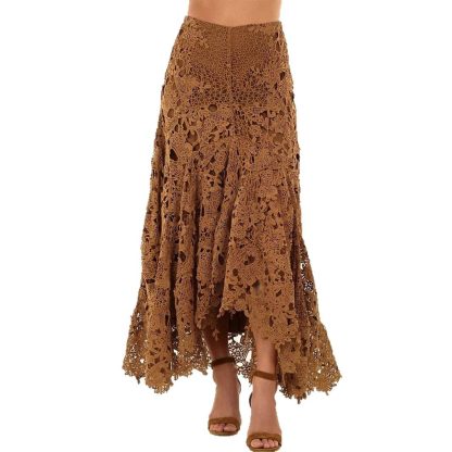 Women's Hollow Vacation Style Lace Beach Skirt - Image 2
