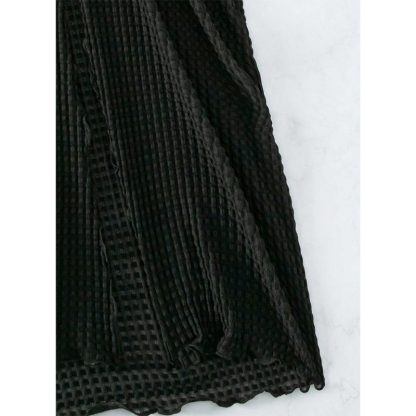 New Conservative Solid Color Pleated High-grade Long Overskirt - Image 4