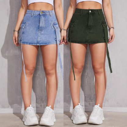 Fashion Personality All-matching Jeans Short Skirt For Women - Image 2