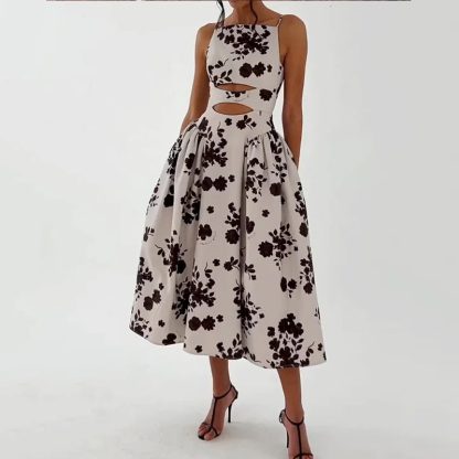 Fashion Sexy Sling Loose Long Dress - Image 6