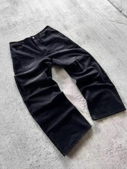American Retro Washed Summer New Casual Loose Trousers - Image 6