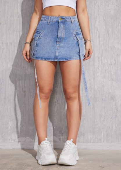 Fashion Personality All-matching Jeans Short Skirt For Women - Image 7