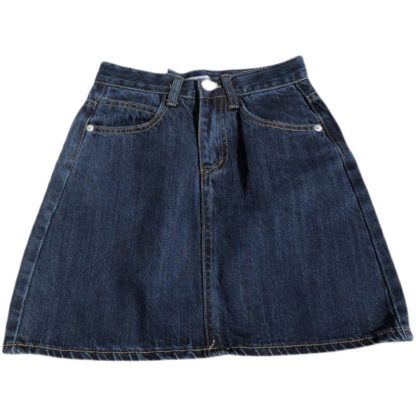 Small Denim Skirt Women's Summer Dark Blue - Image 5