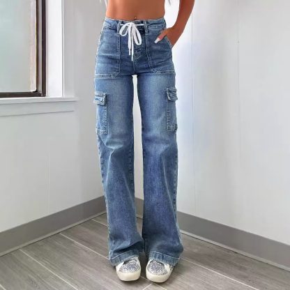 Fashion Casual New Style Straight Jeans For Women - Image 6
