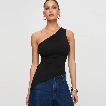 Women's Irregular Slit Design High-grade Top - Image 6