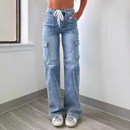 Fashion Casual New Style Straight Jeans For Women - Image 5