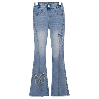 Denim Bell-bottom Pants Casual Children Pants - Image 5