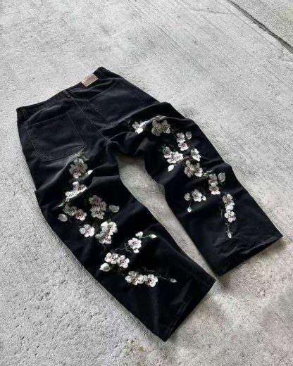 American Retro Washed Summer New Casual Loose Trousers - Image 8