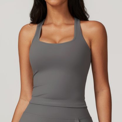 Women's Brushed H-shaped Beauty Back Sports Vest - Image 5