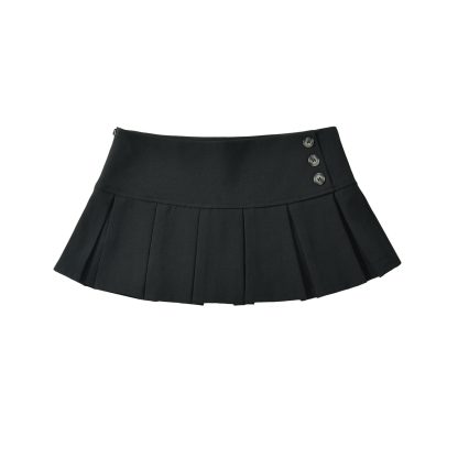 Women's Low Waist Pleated Skirt - Image 6