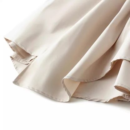 Super Hot Black White Pleated Midi Skirt - Image 4