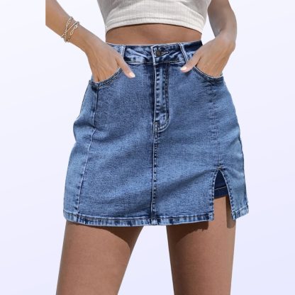 Casual Versatile High-grade Denim Skirt - Image 2