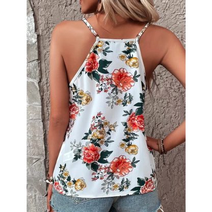 Summer New Women's Vest V-neck Print - Image 4