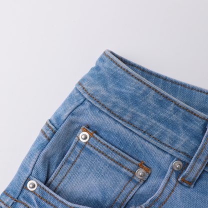 Three-dimensional Ruffled Stitching Denim Skirt - Image 3