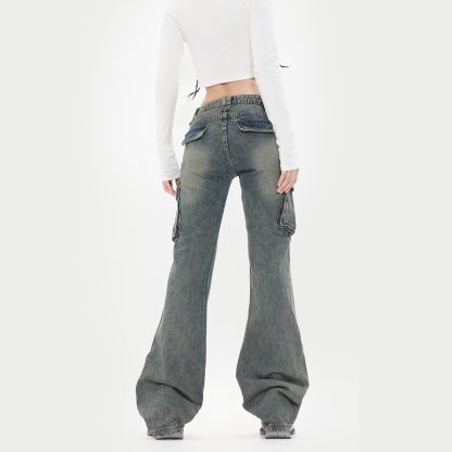 High Street Micro-pull Cargo Jeans Retro - Image 3