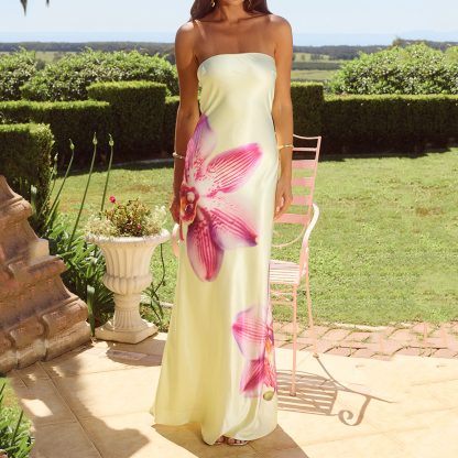 Women's Tube Top Hollow Backless Dress - Image 2